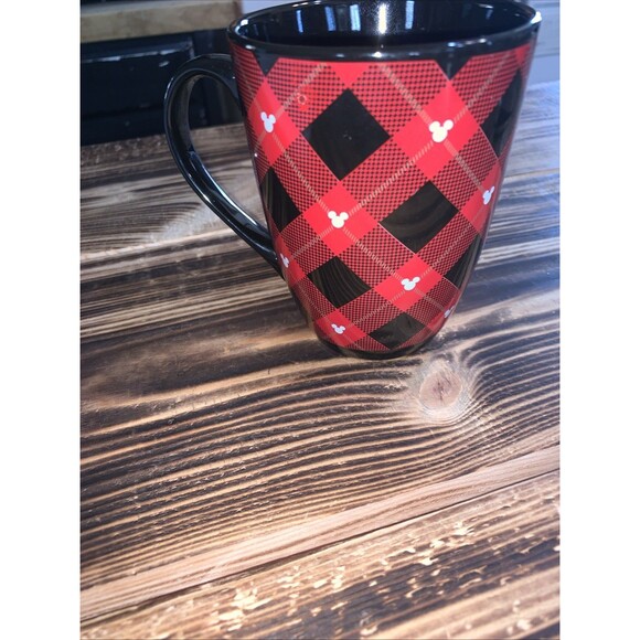 Disney Mickey Mouse Portrait  Red Black Ceramic Coffee Mug Cup - Picture 3 of 9